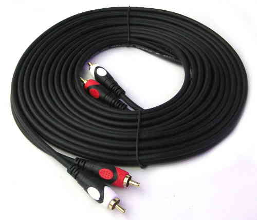 YX-1434 2xRCA Plug to 2xRCA Plug Cable 5m